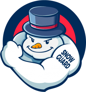 snow man logo for snow guard