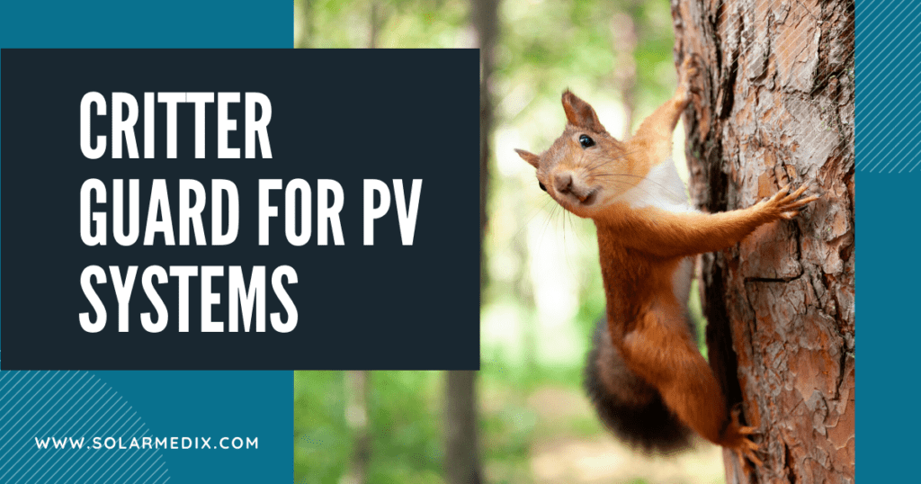 Critter Guard for PV Systems