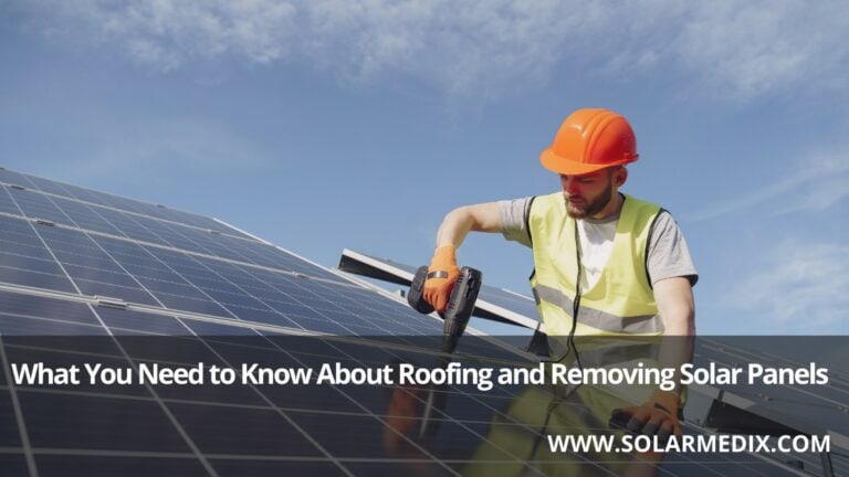Removing Solar Panels