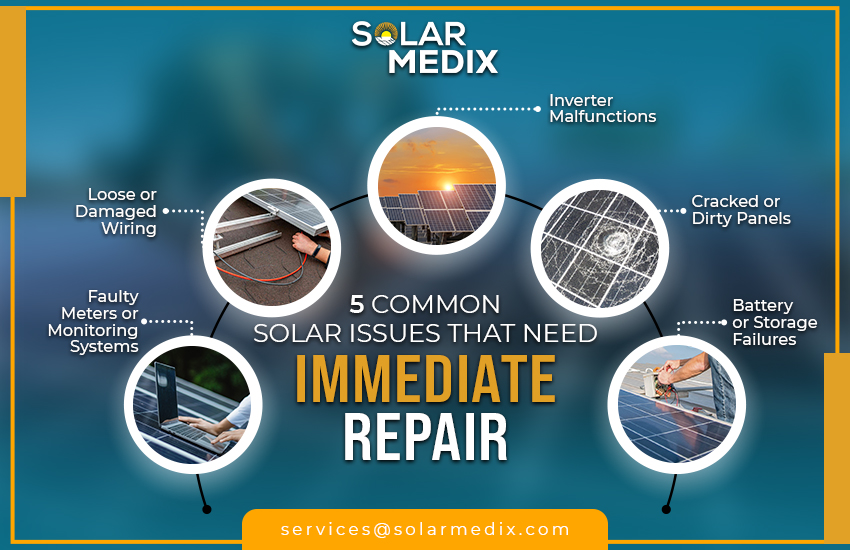 5 Common Solar Issues That Need Immediate Repair​