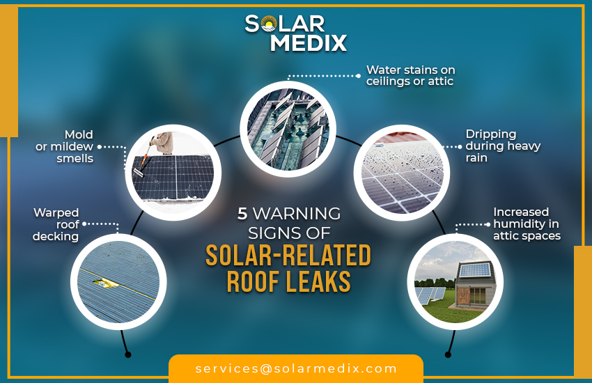 5 Warning Signs of Solar-Related Roof Leaks