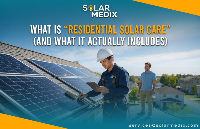 What Is “Residential Solar Care” (And What It Actually Includes)