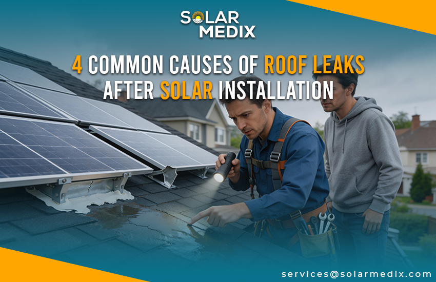 4 Common Causes of Roof Leaks After Solar Installation