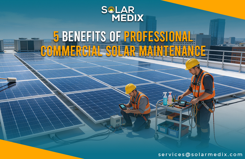 5 Benefits of Professional Commercial Solar Maintenance