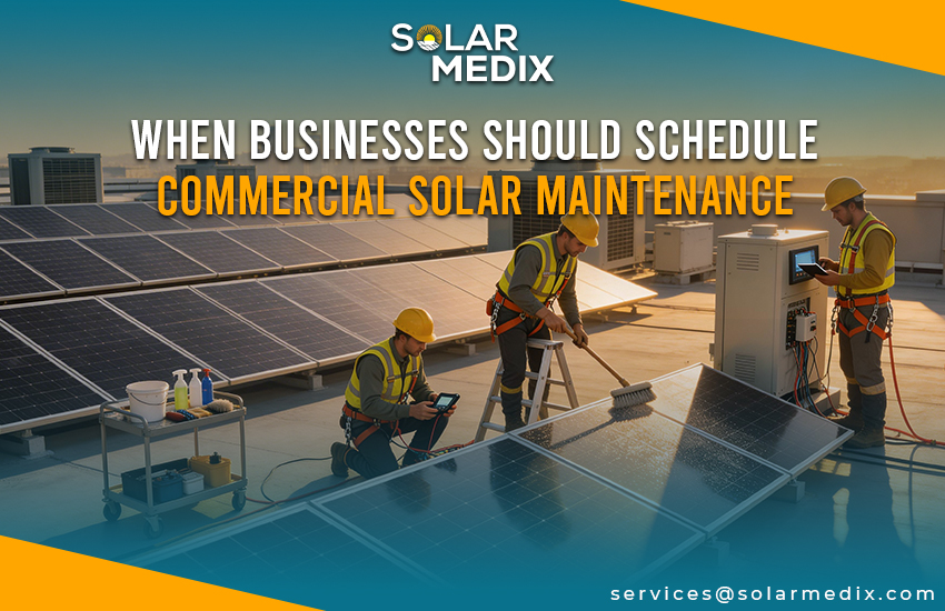 When Businesses Should Schedule Commercial Solar Maintenance