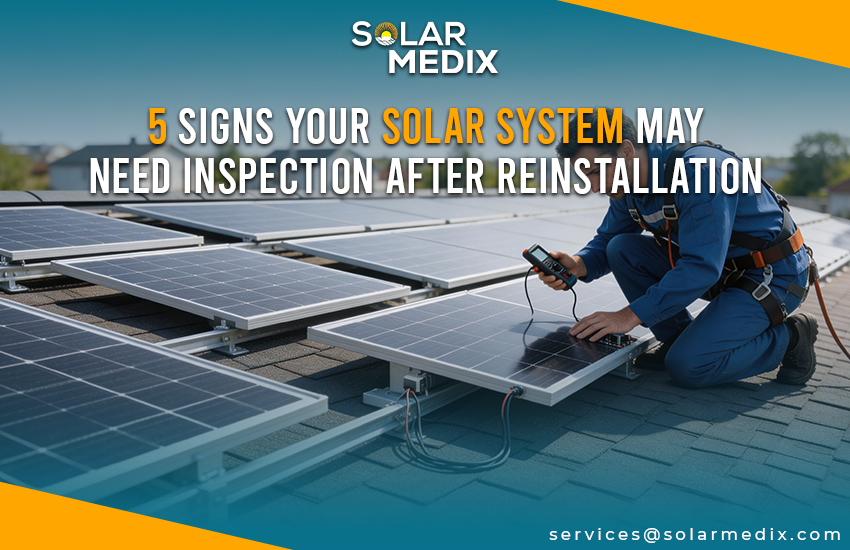 5 Signs Your Solar System May Need Inspection After Reinstallation