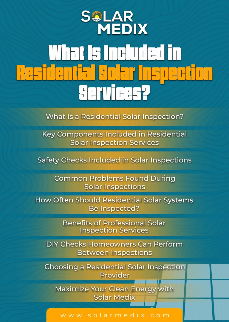 About - What Is Included in Residential Solar Inspection Services