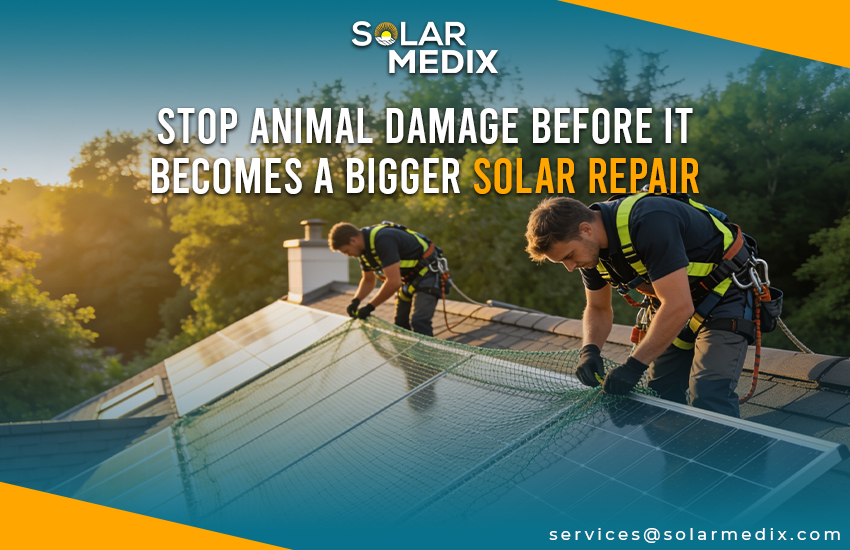 Stop Animal Damage Before It Becomes A Bigger Solar Repair