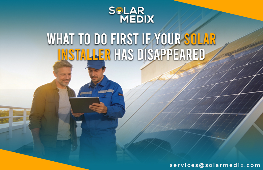 What To Do First If Your Solar Installer Has Disappeared