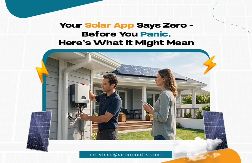 Your Solar App Showing Zero Production What It Actually Means and How It Gets Fixed
