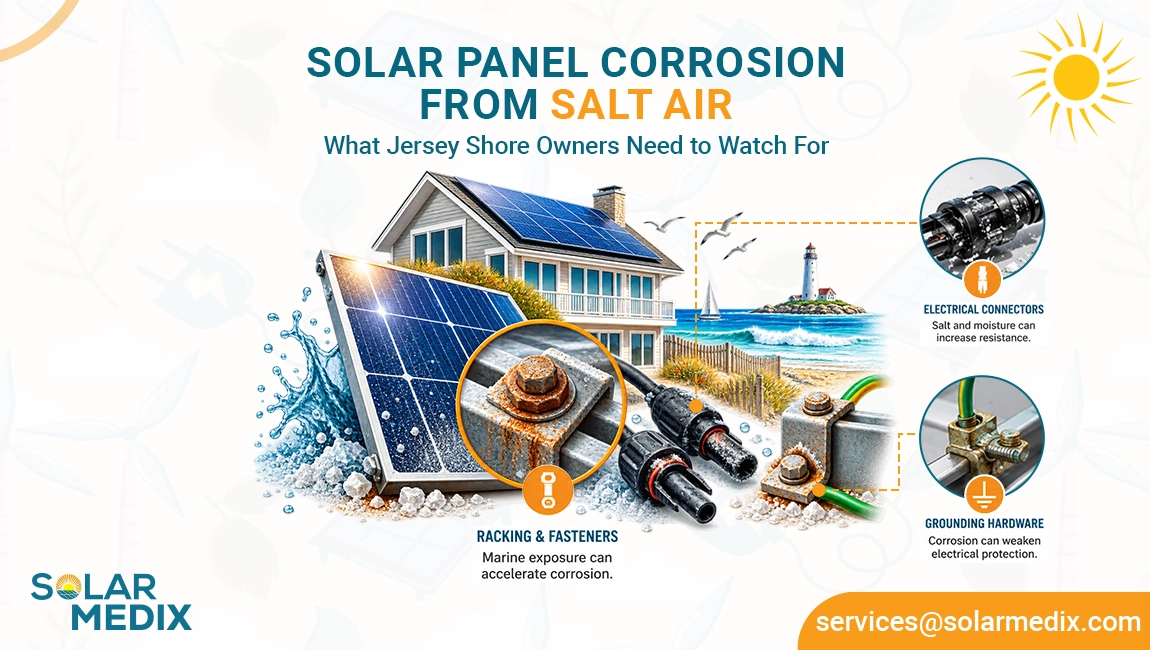 What Corrodes First on a Shore-Area Solar System