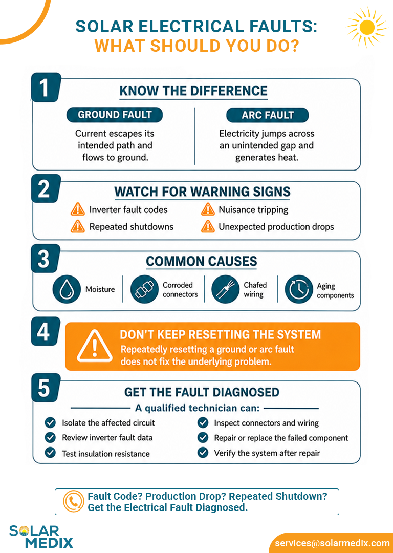Solar Ground Faults & Arc Faults